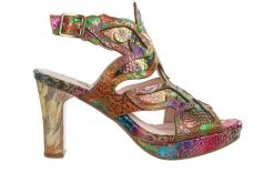 Sandały Laura Vita Hicao 19 Prune 202042, Wielokolorowy, Skóra naturalna - 39. Sandały damskie Laura Vita, bez wzorów, z gumy, bez obcasa, na platformie. W wyprzedaży za 314.10 zł.