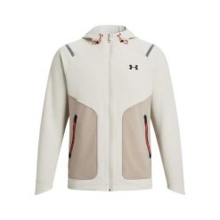 Męska kurtka dresowa Under Armour UNSTOPPABLE LC. Białe kurtki męskie Under Armour, m, bez wzorów, z dresówki, bez kaptura. Za 503.75 zł.
