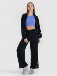 4F Spodnie dresowe z modalem damskie 4F x Anna Lewandowska - czarne XL. Czarne spodnie dresowe damskie 4f, l, bez wzorów, z dresówki. Za 149.99 zł.