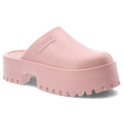 Różowe Klapki Big Star Stylowe Obuwie Damskie Na Solidnej Podeszwie. Czerwone klapki damskie Big Star, bez wzorów, bez obcasa, na platformie. Za 116.99 zł.