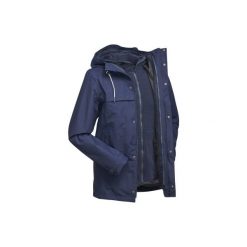 Kurtka turystyczna TRAVEL 100 3w1 męska. Brązowe kurtki męskie FORCLAZ, m, bez wzorów, z materiału, bez kaptura. Za 249.99 zł.