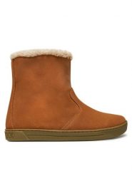Birkenstock Kozaki Lille Kids Leve S 1020206 Brązowy. Brązowe kozaki dziewczęce Birkenstock, bez wzorów, ze skóry, bez obcasa. Za 599.99 zł.