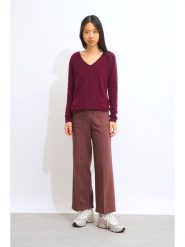 AUTHENTIC CASHMERE Kaszmirowy sweter "Galise" w kolorze bordowym rozmiar: XXL. Czerwone swetry klasyczne damskie AUTHENTIC CASHMERE, xxl, z kaszmiru, bez kołnierzyka. Za 330.67 zł.