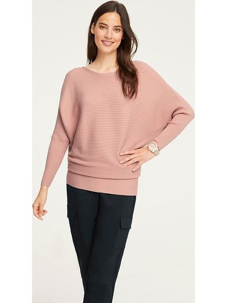 Heine Sweter w kolorze szaroróżowym rozmiar: 48/50. Różowe swetry klasyczne damskie Heine, bez kołnierzyka. Za 65.85 zł.