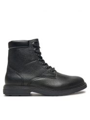 Tommy Hilfiger Kozaki FM0FM05192 Czarny. Czarne buty zimowe męskie Tommy Hilfiger, ze skóry, bez zapięcia. Za 459.99 zł.