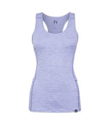 Damski tank top Hannah Rina. Fioletowe topy sportowe damskie Hannah, bez wzorów, z materiału, bez ramiączek. Za 216.80 zł.
