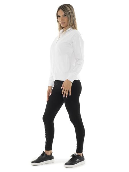 Legginsy miękki z bawełna na trening na siłownia. Czarne legginsy damskie LEONE 1947 APPAREL, l, bez wzorów, z bawełny. Za 206.29 zł.