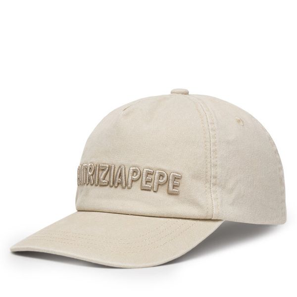 Czapka z daszkiem Patrizia Pepe. Brązowe czapki z daszkiem damskie Patrizia Pepe, bez wzorów. Za 239.99 zł.