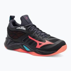 Buty do siatkówki Mizuno Wave Dimension. Czarne buty sportowe na co dzień damskie Mizuno, bez wzorów, do piłki ręcznej, mizuno wave. Za 299.99 zł.