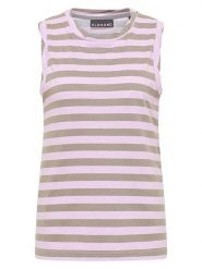 ELBSAND Top "Meevis" w kolorze jasnoróżowo-szarobrązowym rozmiar: S. Brązowe topy damskie ELBSAND, s, bez wzorów, z bawełny, bez kołnierzyka. Za 100.28 zł.