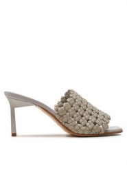Calvin Klein Klapki Heel Mule Sandal 70 Latt HW0HW02144 Beżowy. Brązowe klapki damskie CALVIN KLEIN, bez wzorów, ze skóry, bez obcasa. Za 529.99 zł.