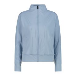 Kurtka damska z zamkiem i wysokim kołnierzem CMP. Niebieskie kurtki damskie CMP, bez wzorów, bez kaptura. Za 308.00 zł.