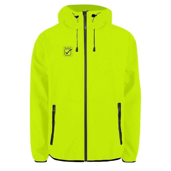 Fluo Żółta Unisex Softshell Kurtka - Wiatroszczelna i Oddychająca. Żółte kurtki damskie Givova, bez wzorów, z poliesteru, bez kaptura. Za 276.99 zł.