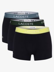 Lacoste Obcisłe bokserki pakowane po 3 szt. Mężczyźni Dżersej niebieski, L. Niebieskie szorty męskie Lacoste, bez wzorów, z bawełny. Za 209.95 zł.