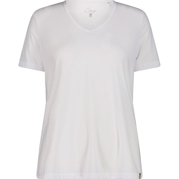 Koszulka sportowa damska CMP 36N7906A001. Białe bluzki sportowe damskie CMP, uniwersalny, bez wzorów, z materiału, bez ramiączek. Za 228.00 zł.