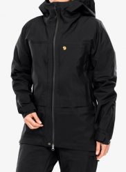 Kurtka z membraną damska Fjallraven Bergtagen GTX Touring Jacket. Czarne kurtki damskie Fjällräven, l, bez wzorów, z gore-texu, bez kaptura. Za 2,737.89 zł.