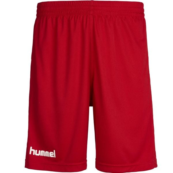 Spodenki sportowe męskie Hummel Core Poly Shorts. Czerwone szorty męskie HUMMEL, bez wzorów, sportowe. Za 37.00 zł.