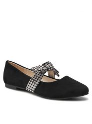Jenny Fairy Baleriny WS2108-04 Czarny. Czarne baleriny damskie Jenny Fairy, bez wzorów, z materiału, bez obcasa. Za 89.99 zł.