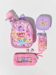 Plecak z bidonem i lunch boxem My Little Pony - wielobarwny. Plecaki damskie Sinsay, bez wzorów. Za 29.99 zł.