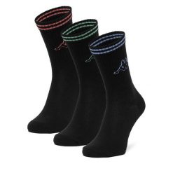 Skarpety długie Kappa. Czarne skarpetki męskie Kappa, bez wzorów. Za 34.99 zł.
