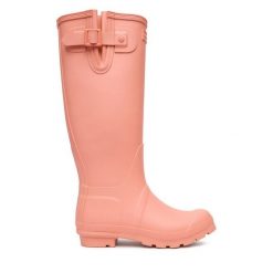 Kalosze Hunter. Czerwone kalosze damskie Hunter, bez wzorów. Za 349.99 zł.