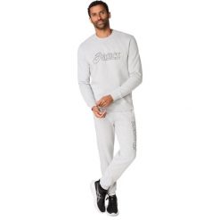 Bluza Asics. Szare bluzy bez kaptura męskie Asics, xs, z bawełny. Za 268.50 zł.