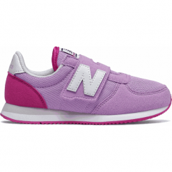 New Balance PV220PPL. Buty sportowe dziewczęce New Balance, na lato, bez wzorów, z materiału, bez zapięcia. W wyprzedaży za 129.99 zł.