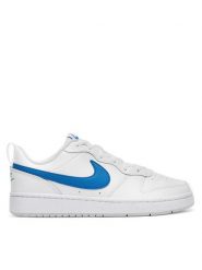 Nike Sneakersy BQ5448-123 Biały. Białe buty sportowe dziewczęce Nike, bez wzorów, ze skóry, bez zapięcia. Za 339.99 zł.