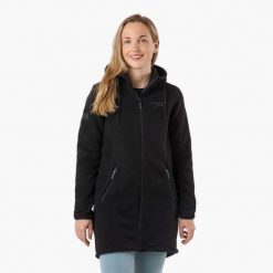 Bluza polarowa turystyka damska Swedemount Nordkap Pile Coat wodoodporna. Czarne bluzy bez kaptura damskie SWEDEMOUNT, z polaru. Za 372.00 zł.