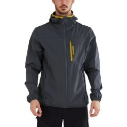 Kurtka softshellowa męska Fundango Alloy Hooded Softshell. Szare kurtki męskie Fundango, m, bez wzorów, z poliamidu, bez kaptura. Za 459.90 zł.