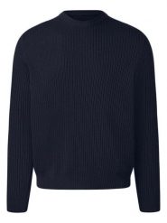 Maerz Muenchen Wełniany sweter w kolorze granatowym rozmiar: 58. Niebieskie swetry męskie Maerz Muenchen, bez wzorów, z wełny, bez kołnierzyka. Za 344.95 zł.