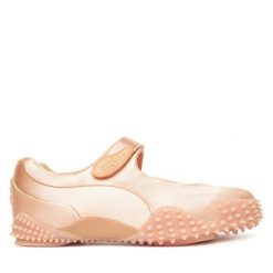Półbuty Puma. Czerwone półbuty damskie Puma, bez wzorów, bez obcasa, na płaskiej podeszwie. Za 399.99 zł.
