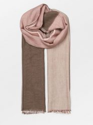 Becksöndergaard Szal "Kikko" w kolorze szaroróżowo-brązowym - 200 x 100 cm rozmiar: onesize. Brązowe szaliki i kominy damskie Becksöndergaard, bez wzorów, z bawełny. Za 122.09 zł.