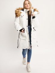 CANADA weather gear Parka w kolorze białym rozmiar: S. Białe parki damskie CANADA weather gear, s, bez wzorów. Za 289.13 zł.