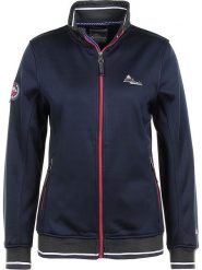 Peak Mountain Kurtka polarowa w kolorze granatowym rozmiar: XL. Niebieskie kurtki damskie Peak Mountain, xl, bez wzorów, z polaru, bez kaptura. Za 148.96 zł.