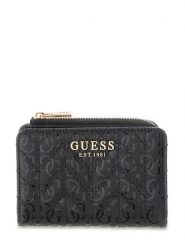 Guess Portfel 183407 Czarny. Czarne portfele damskie Guess, z aplikacjami. Za 264.99 zł.