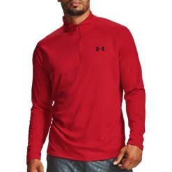Męska bluza Under Armour Tech 2.0 z półzamkiem czerwona. Czarne bluzy sportowe męskie Under Armour, bez wzorów, z materiału, klasyczne, bez kołnierzyka, bez ramiączek. Za 192.75 zł.