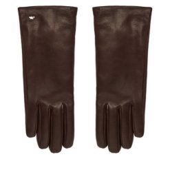 Rękawiczki Weekend Max Mara. Brązowe rękawiczki damskie Weekend Max Mara, bez wzorów. Za 669.99 zł.