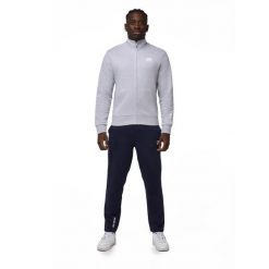 Bluza z zamek błyskawiczny na co dzień na siłownię. Szare bluzy bez kaptura męskie LEONE 1947 APPAREL, z dresówki. W wyprzedaży za 218.92 zł.