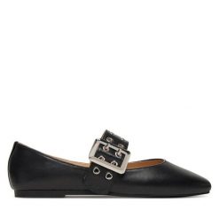 Baleriny Steve Madden. Czarne baleriny damskie Steve Madden, bez wzorów, bez obcasa. Za 419.99 zł.