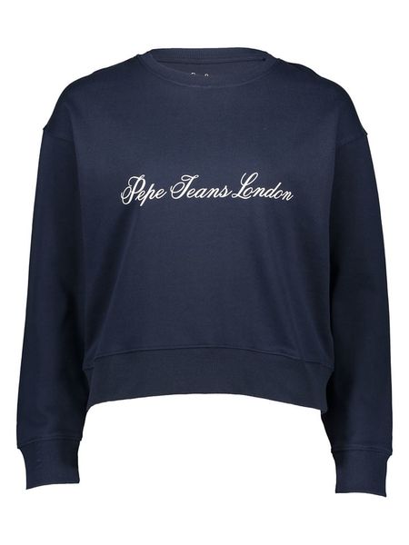 Pepe Jeans Bluza w kolorze granatowym rozmiar: XL. Niebieskie bluzy bez kaptura damskie Pepe Jeans, xl, z jeansu. Za 96.83 zł.