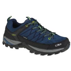 Buty trekkingowe męskie CMP Rigel Low niebieskie. Niebieskie buty trekkingowe męskie CMP, z materiału, bez zapięcia, trekkingowe. Za 361.50 zł.