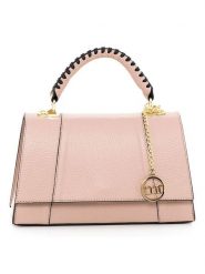 Mia Tomazzi Skórzana torebka "Livenza" w kolorze szaroróżowym - 26,5 x 16 x 9 cm rozmiar: onesize. Różowe torebki klasyczne damskie Mia Tomazzi, bez wzorów, z materiału, bez dodatków. Za 304.99 zł.