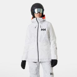 Damska kurtka narciarska Helly Hansen Powchaser 2.0. Szare kurtki damskie Helly Hansen, bez wzorów, bez kaptura, narciarskie. W wyprzedaży za 1,283.70 zł.