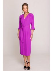 Stylove Sukienka w kolorze fioletowym rozmiar: M. Różowe sukienki damskie Stylove, m, bez wzorów, z tkaniny, bez kołnierzyka, bez ramiączek, midi. Za 298.67 zł.