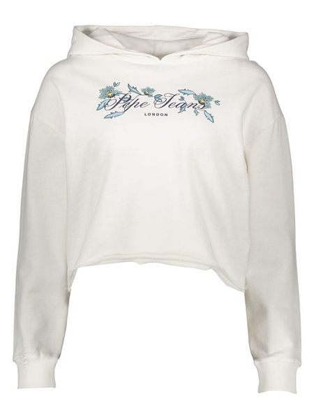 Pepe Jeans Bluza w kolorze białym rozmiar: S. Białe bluzy z kapturem damskie Pepe Jeans, s, z jeansu. Za 127.65 zł.