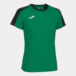 Koszulka do piłki nożnej damska Joma Eco Champioship z krótkim rękawem. Czarne t-shirty damskie Joma, l, bez wzorów, bez kołnierzyka. Za 140.00 zł.