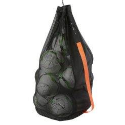 Torba na 16 piłek czarna. Czarne torebki klasyczne damskie KIPSTA, bez wzorów, z materiału, duże, bez dodatków. Za 99.99 zł.