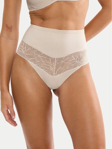 Triumph Stringi Comfort Contour 10226423 Beżowy. Brązowe stringi damskie Triumph, xl, bez wzorów, z syntetyku. Za 101.99 zł.