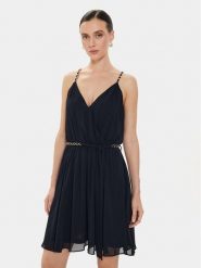 Morgan Sukienka letnia 241-RENODO Granatowy Loose Fit. Niebieskie sukienki damskie Morgan, na lato, bez wzorów, z syntetyku, bez kołnierzyka, bez ramiączek. Za 239.99 zł.